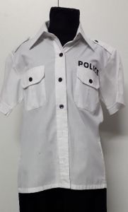 Kids Costumes to Hire - Police White Shirt - CHILD